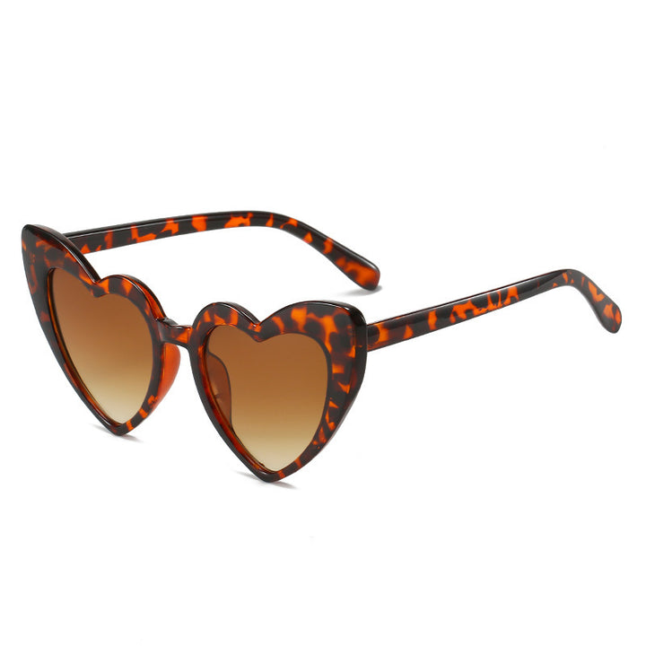 Herzförmige Mode-Sonnenbrille Karnz