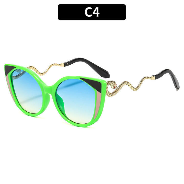 Künstlerische Katzenaugen-Sonnenbrille