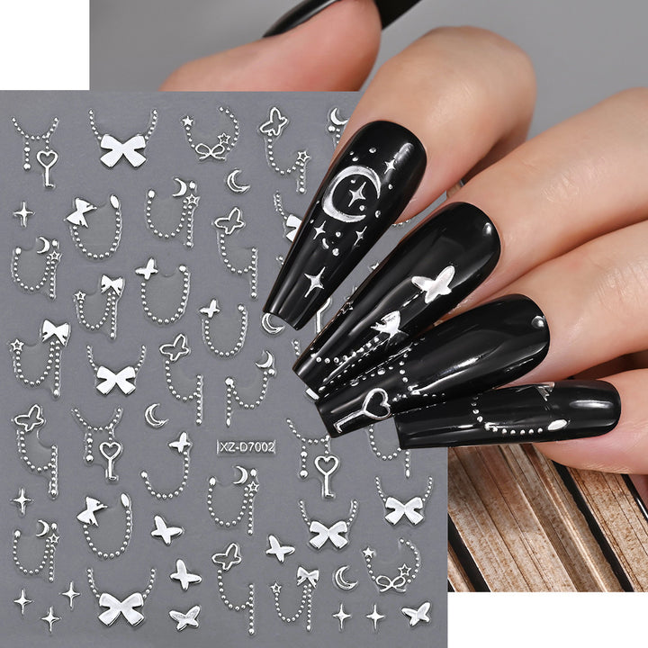 Floral Decorative Nail Art Aufkleber
