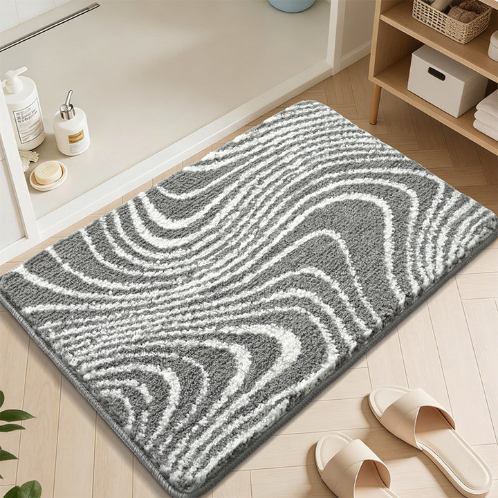 Abstract Wave Pattern Badmatte Karnz