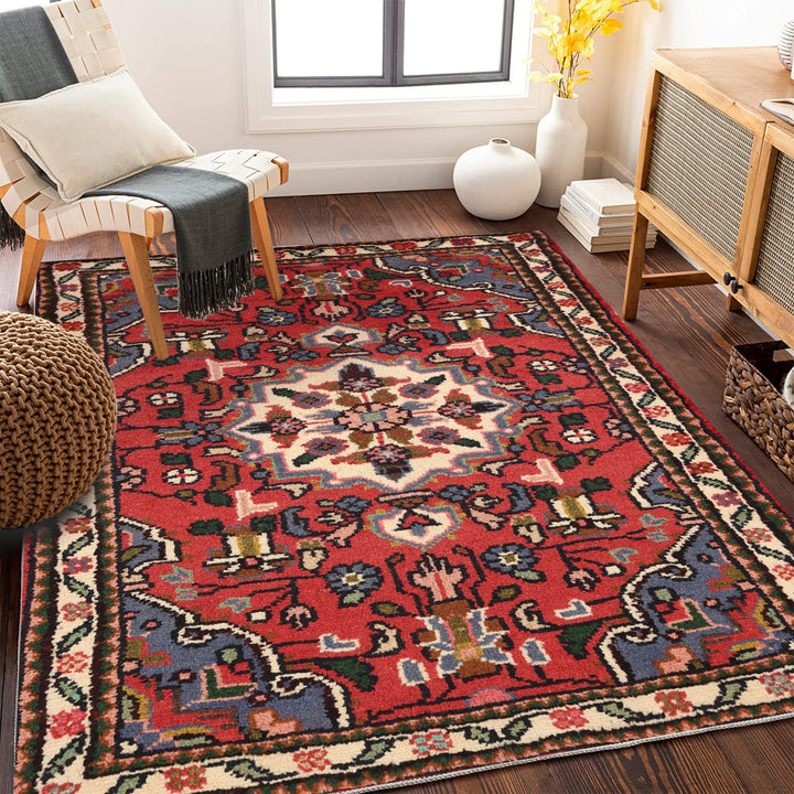 Vintage-inspirierter floraler Teppich