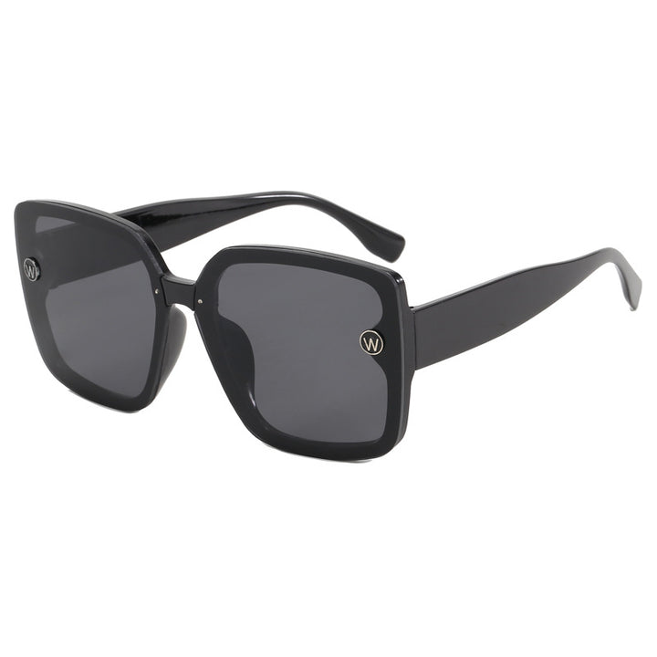 Damen modische quadratische Sonnenbrille mit extravagantem Design Karnz