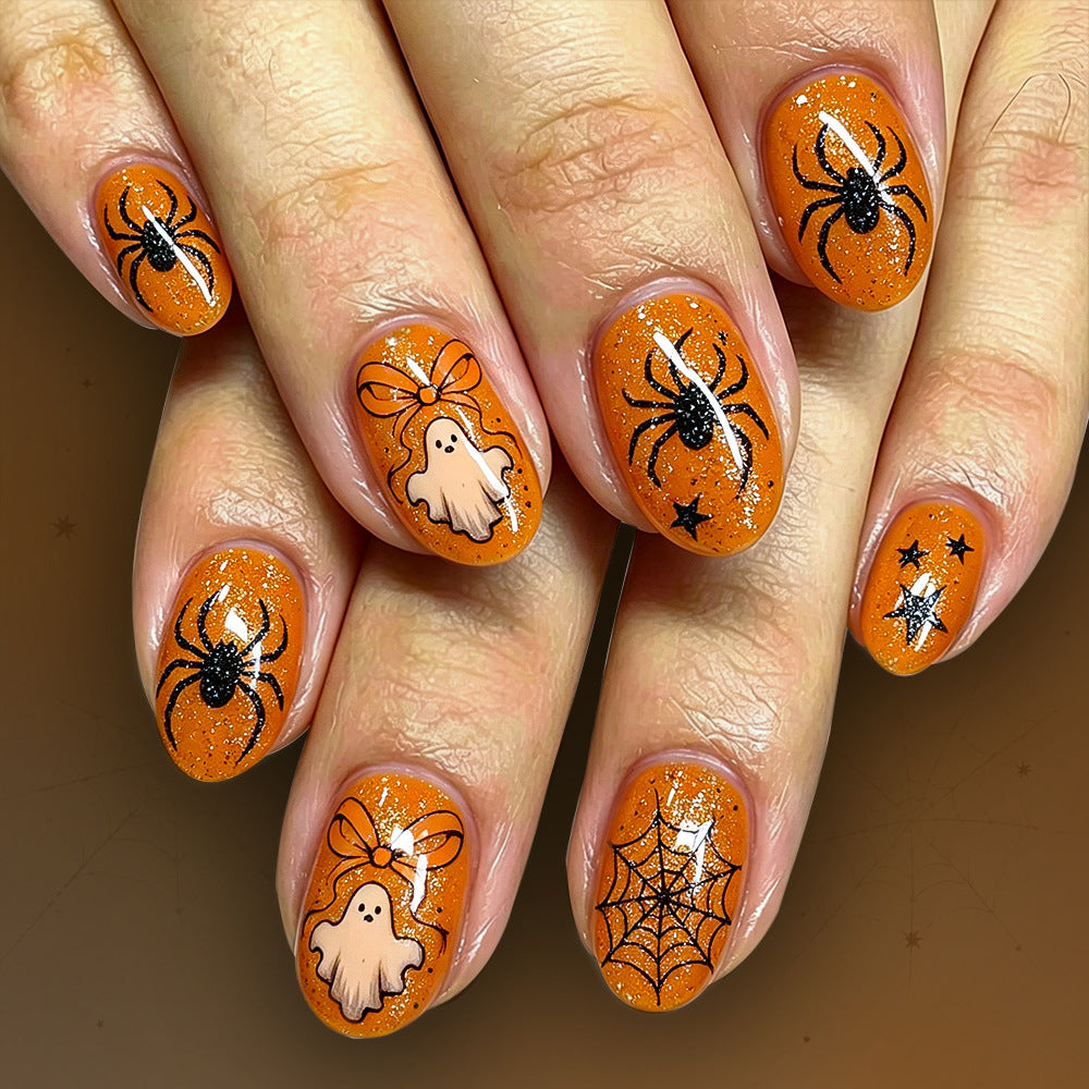 Spooky Themed Glitter Nagelkunst Set Karnz