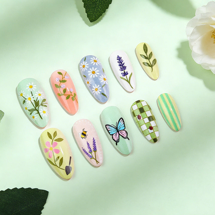 Künstlerische florale Nagelkunst Karnz 1787542804