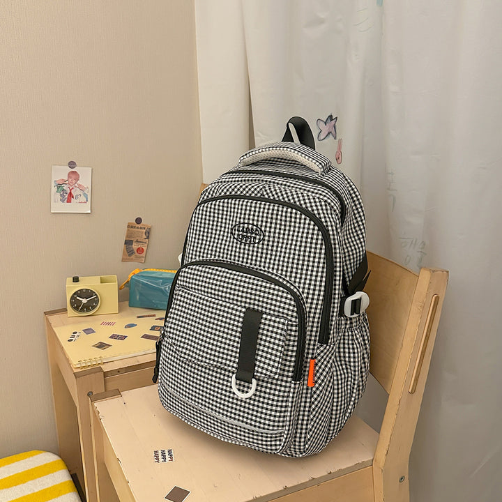 Stylische Schachbrettmuster-Rucksack Karnz 1791205963