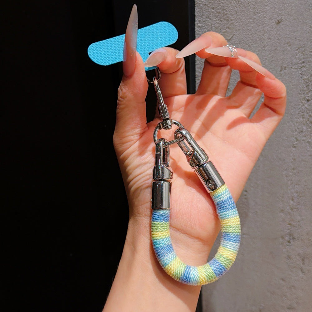 Bunter Texturierter Schlüsselanhänger Halter Karnz