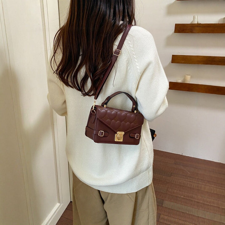 Herz-Quilted Handtasche