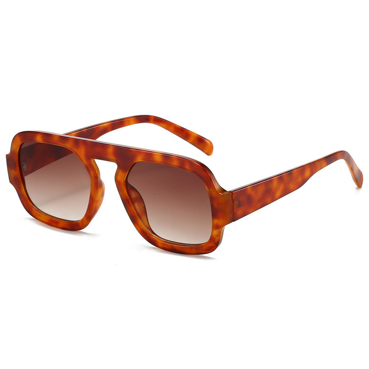 Oversized geometrische Linsen Sonnenbrille Karnz