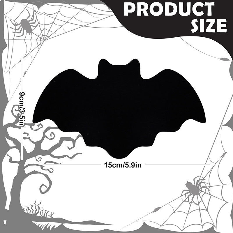 Detaillierter Vinyl-Fledermaus-Wandaufkleber für Halloween Dekoration