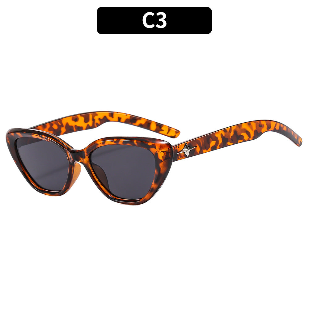 Chice Cat-Eye-Sonnenbrille mit Schildpatt-Rahmen