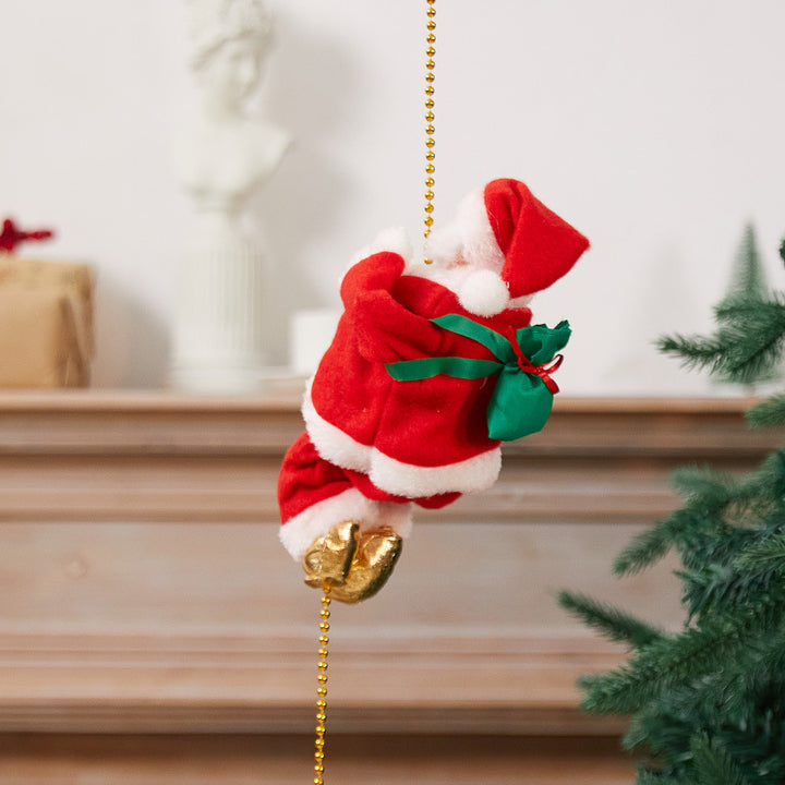 Niedliche Weihnachtsmann-Kletterfigur Karnz
