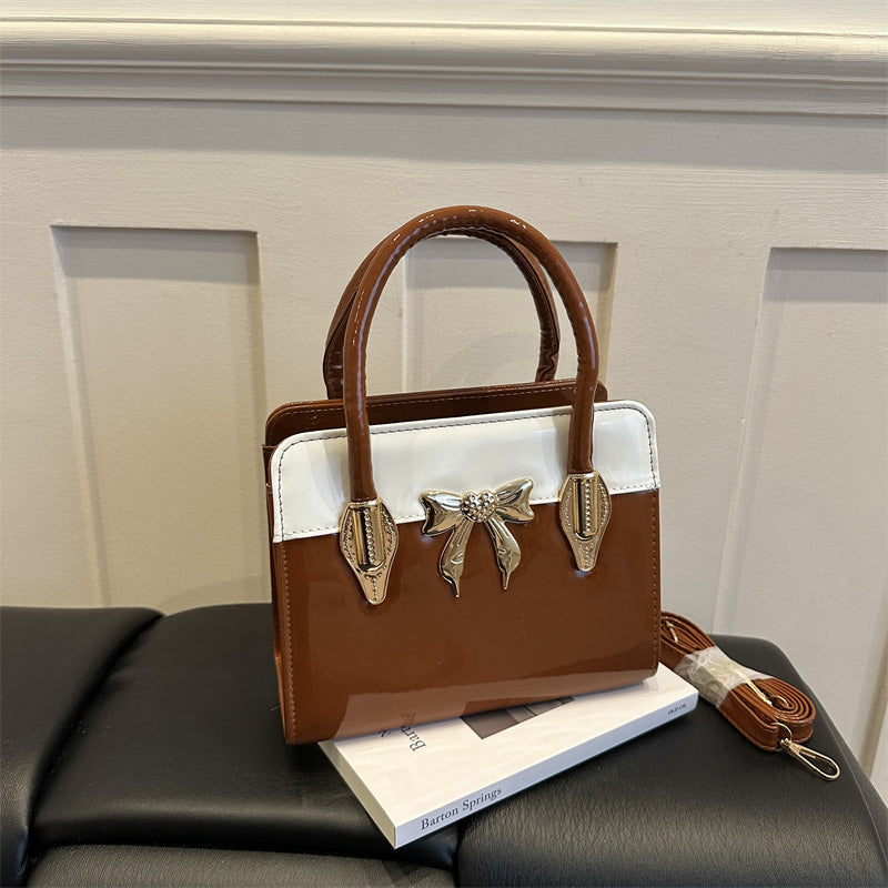 Elegante Bow-Akzent Handtasche