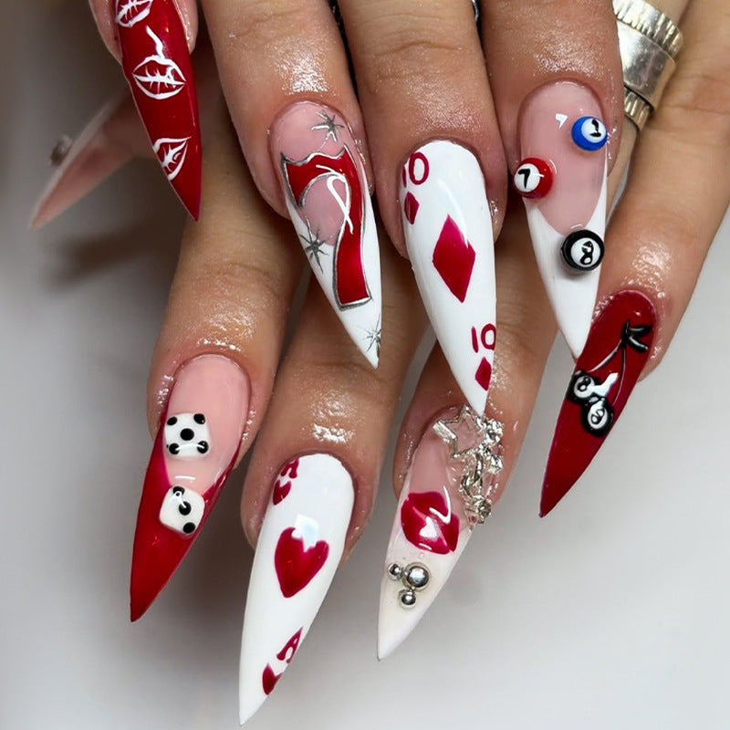 Verspieltes, Feiertags-Themen Press-On Nail Set Karnz