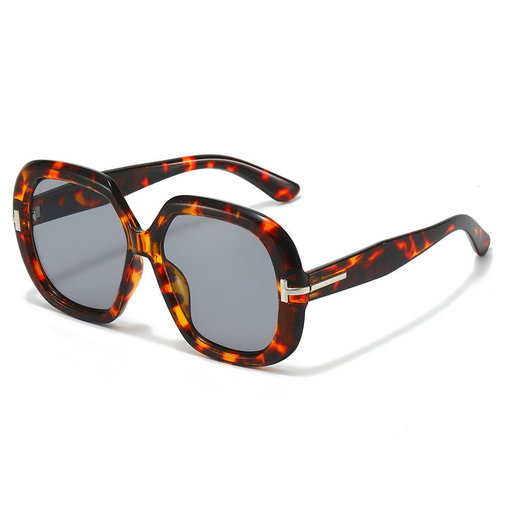 Oversized Schildpatt-Sonnenbrille Karnz