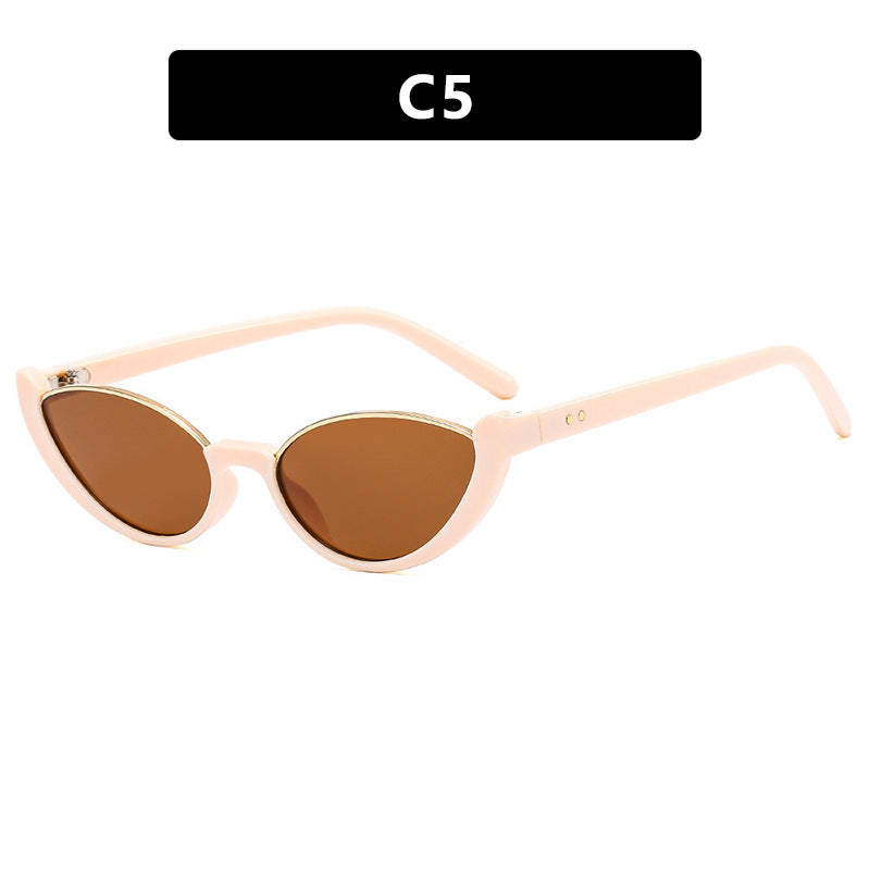 Damen Cat-Eye Sonnenbrille mit verspiegelten Gläsern und elegantem Rahmen Karnz