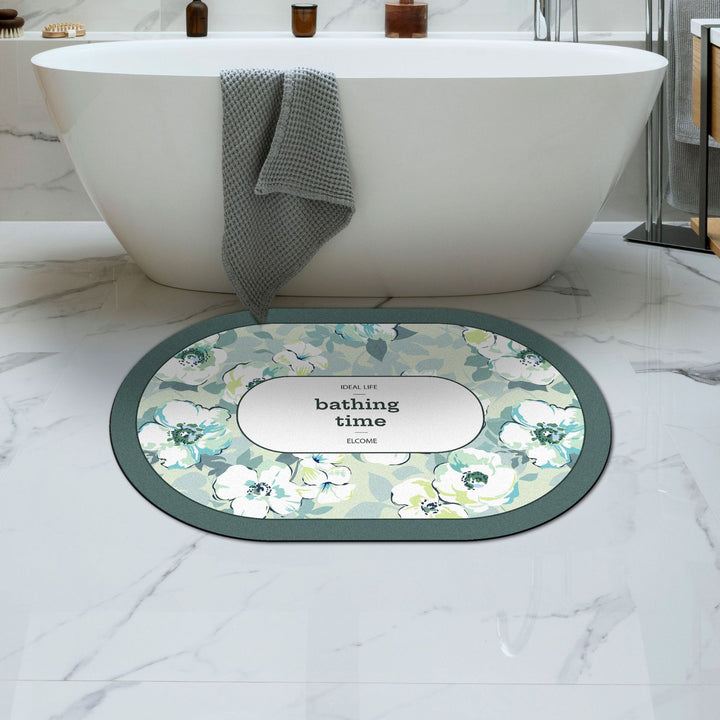 Weicher Floral Badteppich