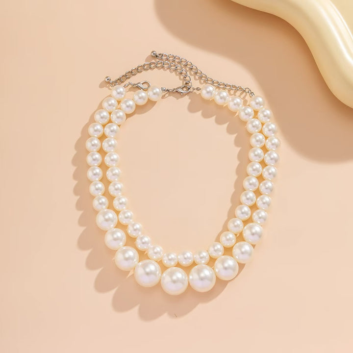 Elegante Perlenkette mit Doppeltem Strang Karnz