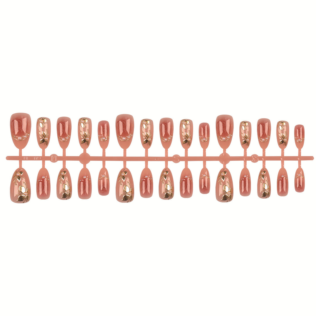 Dekorative Druck-On-Nagelspitzen Set  1790956226