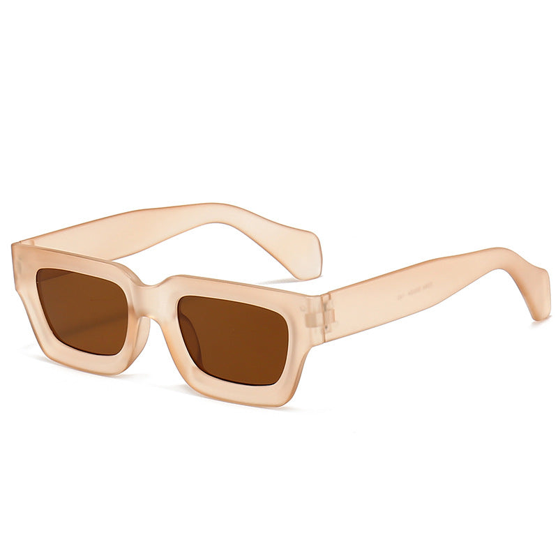 Damen trendige Sonnenbrille mit robustem und transparentem Rahmen Karnz