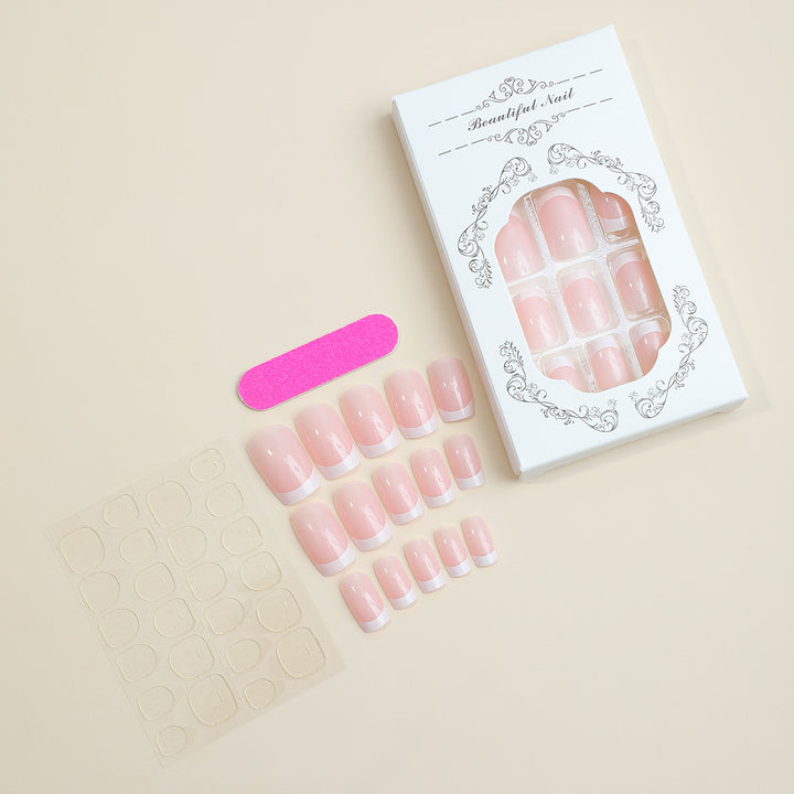 French Tip Press-On Nail Set Karnz 1788495145