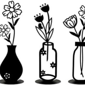 Dekorative Blumen vase Karnz