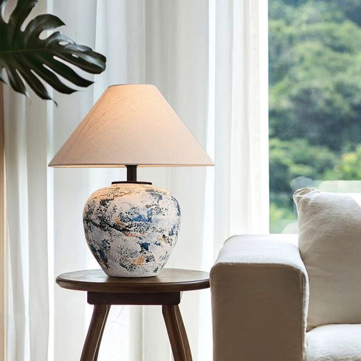 Zeitgenössische Keramik Tischlampe