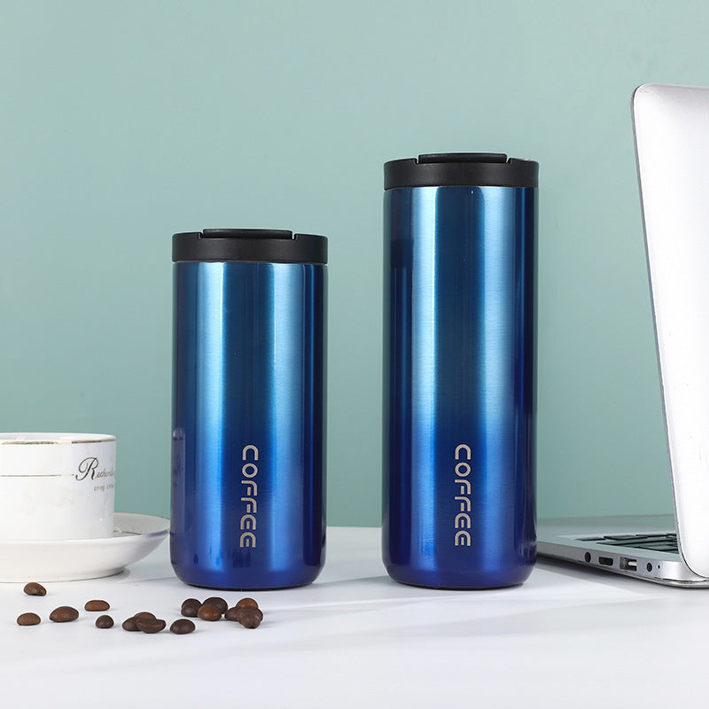 Damen isolierte Edelstahl Kaffeetasse mit elegantem Design und rutschfestem Boden Karnz
