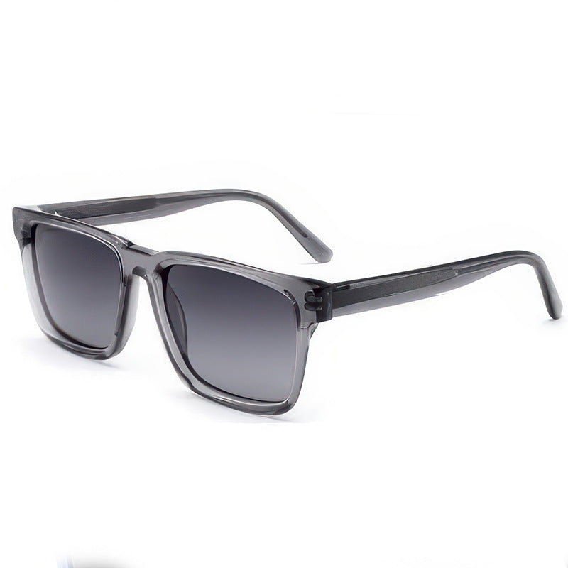 Damen modische Sonnenbrille mit klarem Kunststoffrahmen und multifunktionalen Gläsern Karnz