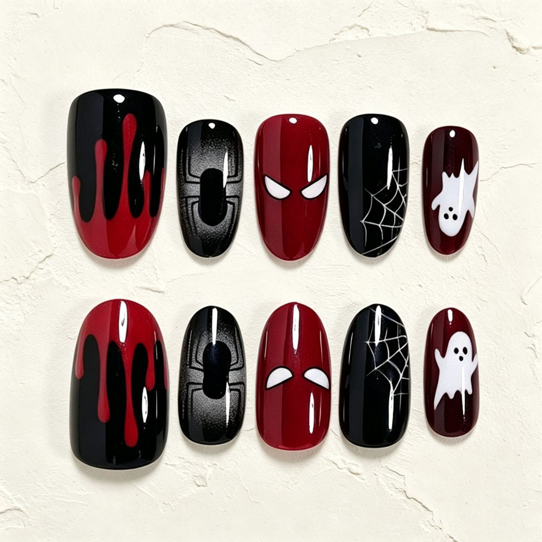 Halloween Themen Press-On Nagelkunst Set Karnz