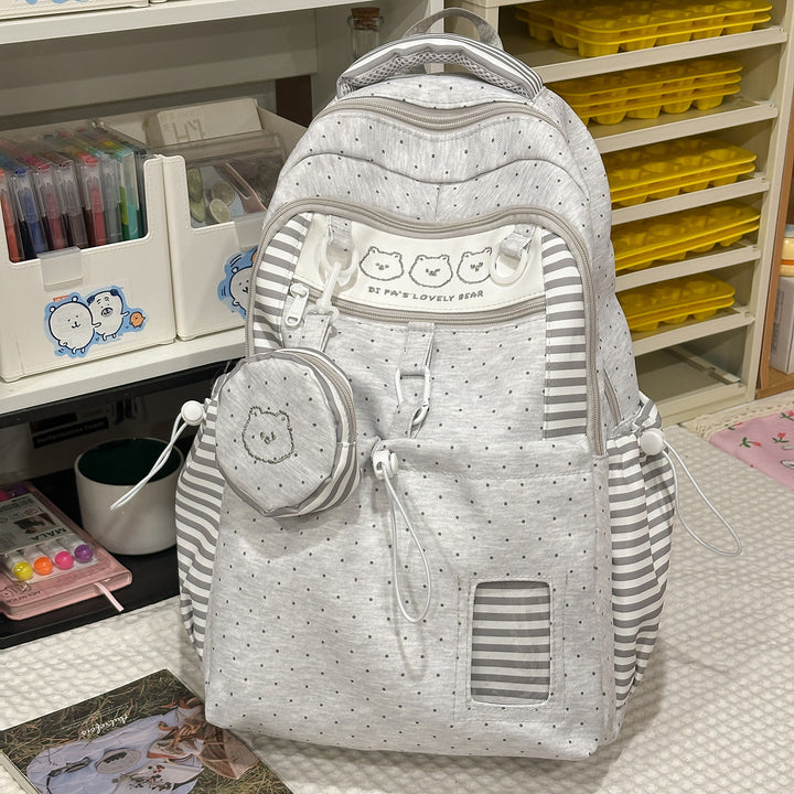 Multi-Taschen Sternmuster Rucksack Karnz