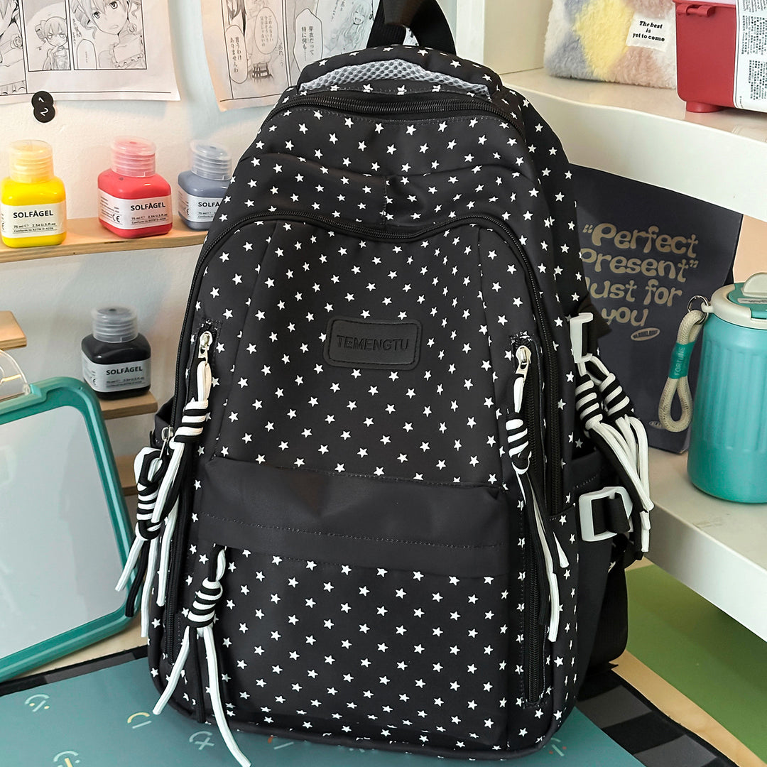 Sternmuster Multi-Taschen Rucksack Karnz