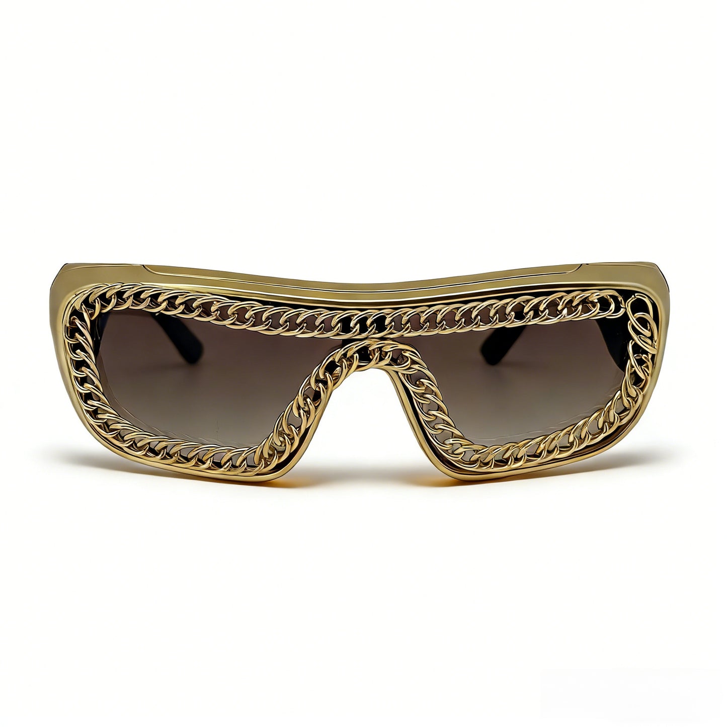 Damen Sonnenbrille mit einzigartigem Kettenrahmen Karnz