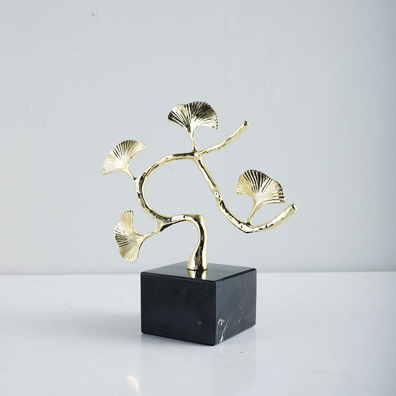 Ginkgo Blatt Dekorative Skulptur