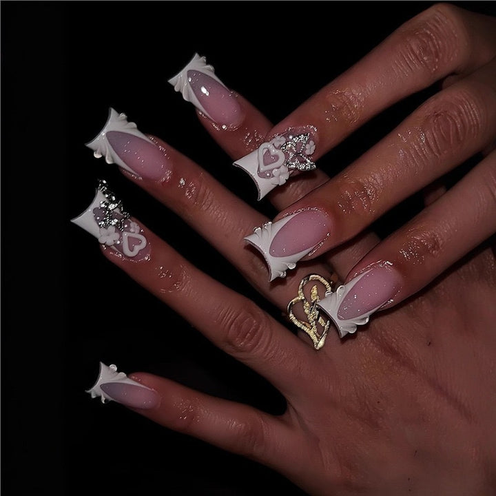 Extravagante 3D Nagelkunst Verlängerungen Karnz