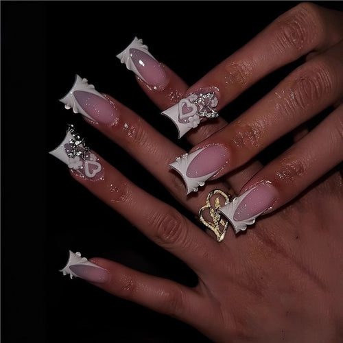 Extravagante 3D Nagelkunst Verlängerungen Karnz