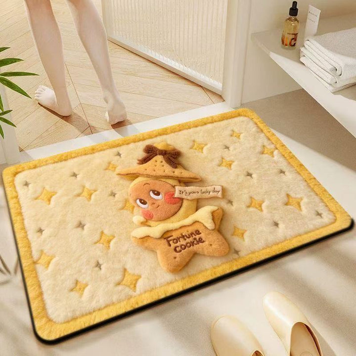 Niedliche Lebkuchen-Themen-Plüsch-Badvorleger