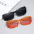 Damen modische Sonnenbrille mit einzigartigem rechteckigem Design und UV-Schutz Karnz