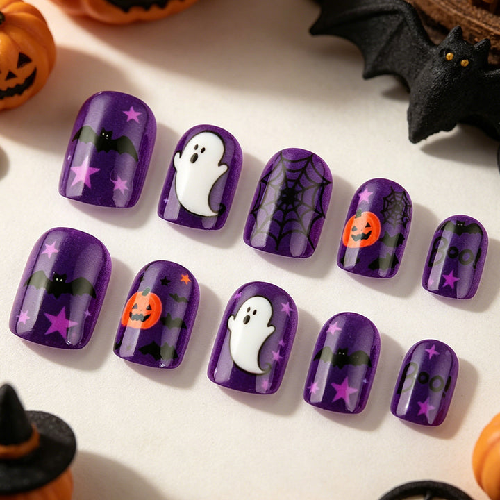 Halloween-Themen Press-On Nagelkunst Karnz