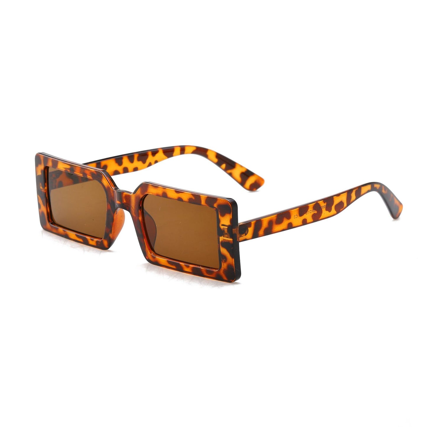 Damen quadratische Sonnenbrille mit modernem Transparentrahmen Karnz