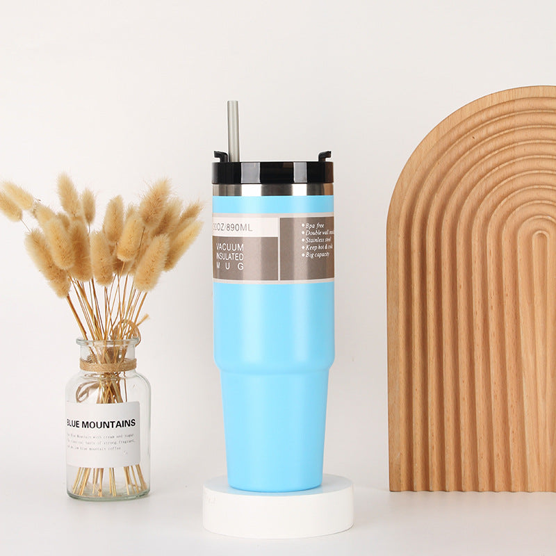 Unisex Isolierter Trinkbecher mit integriertem Strohhalm Karnz
