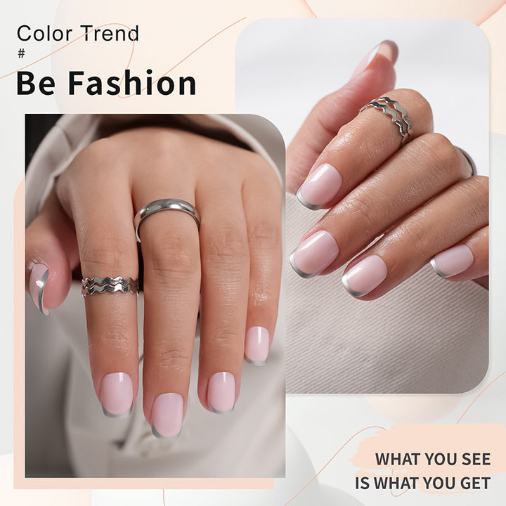 Künstliche Nägel Im Natürlichen French-Tip Design Karnz