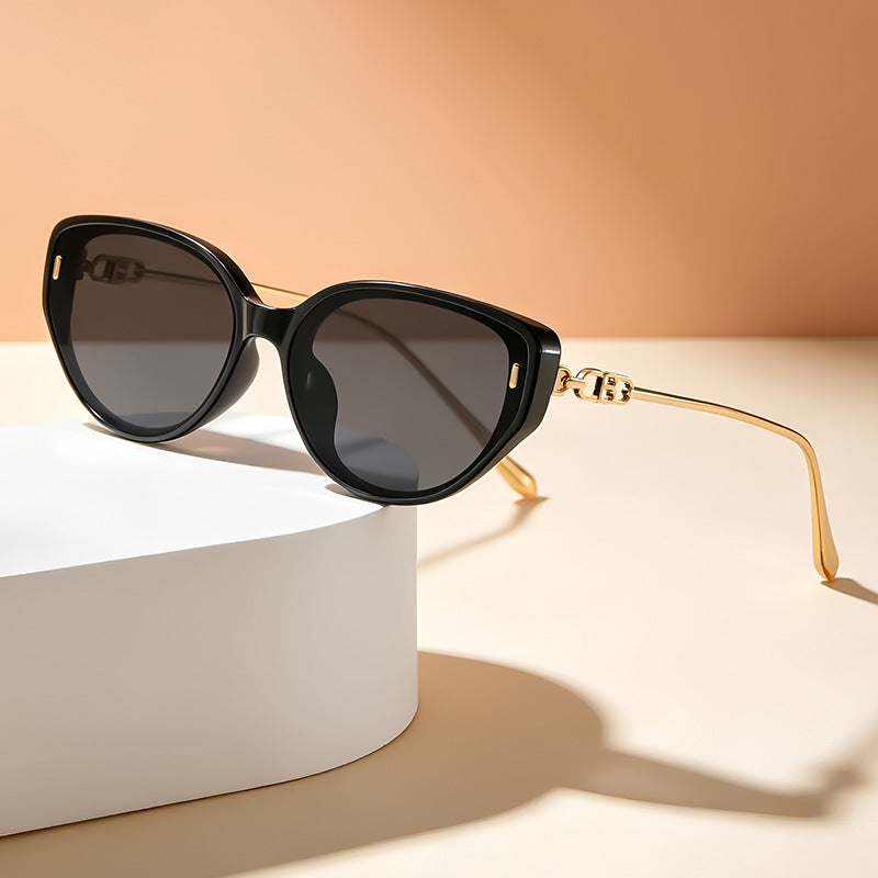 Glamouröse Retro Katzenaugen-Sonnenbrille Karnz