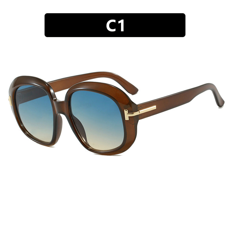 Damen oversized Sonnenbrille mit eleganter Rahmenstruktur und UV-Schutz Karnz
