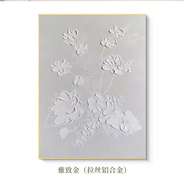Texturiertes Blumendekor für die Wand