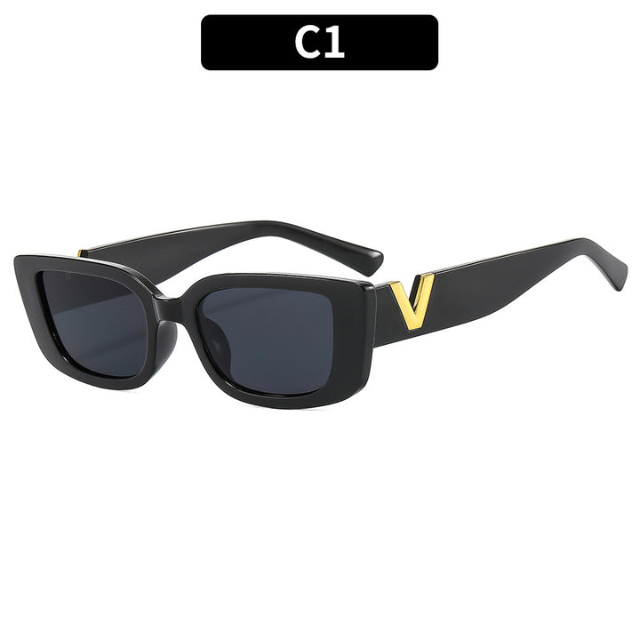 Schicke eckige Rahmen Sonnenbrille