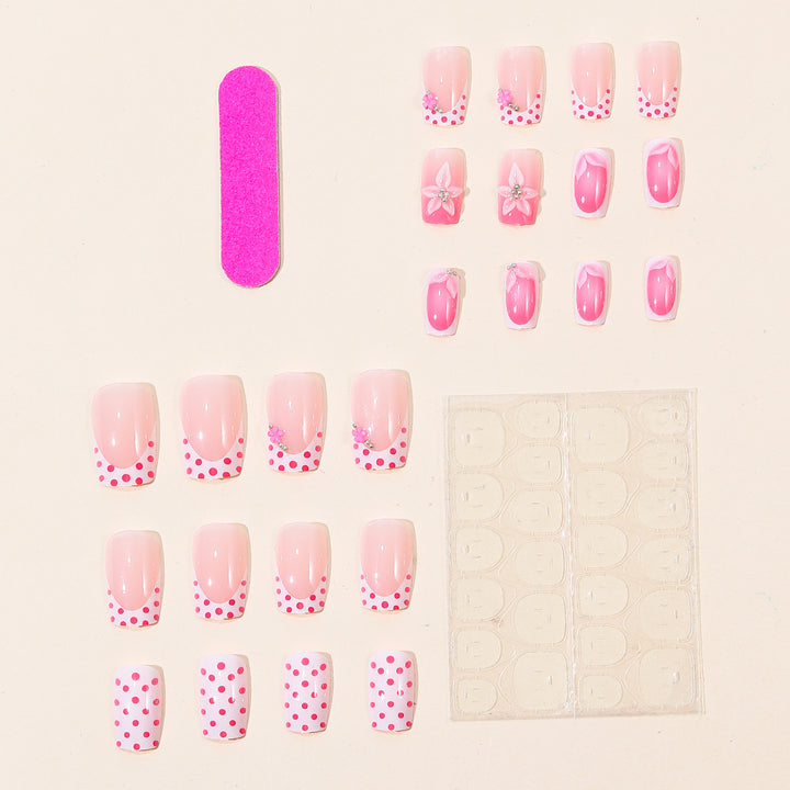 Dekorative Florale Nagelkunst Karnz