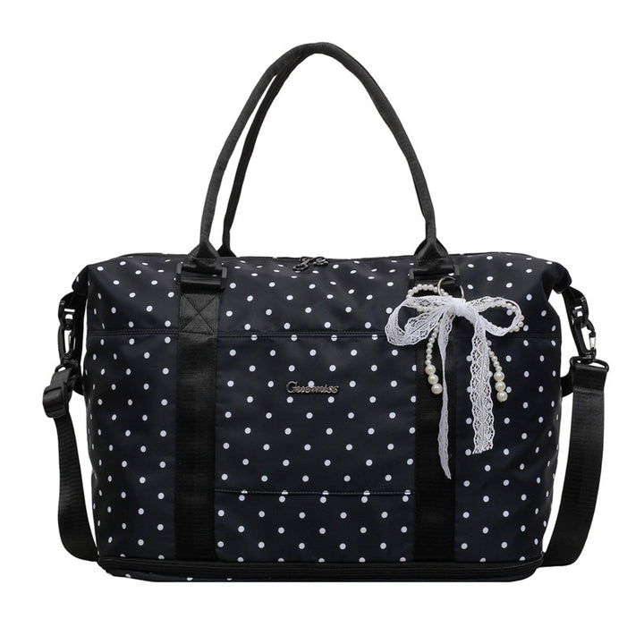Stilvolle gepunktete Wochenend-Duffel-Tasche Karnz