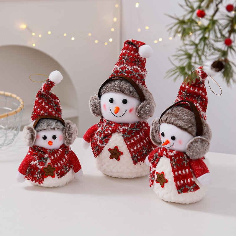 Dekorative Schneemann Figur Karnz