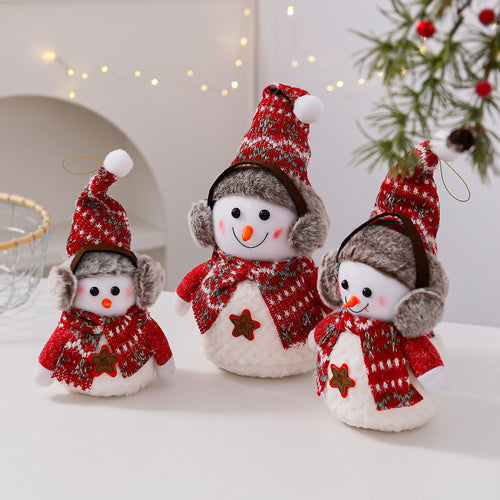 Dekorative Schneemann Figur Karnz