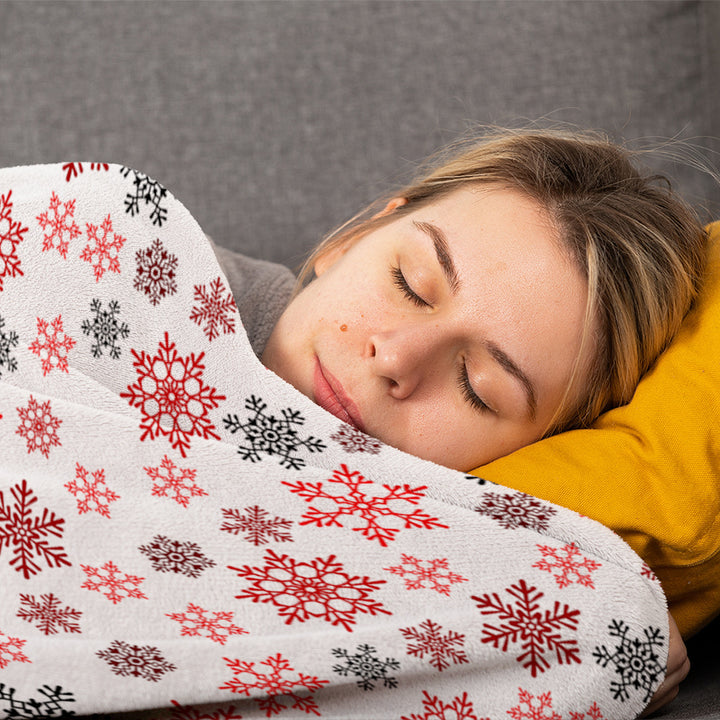 Gemütliche Fleece-Wurfdecke Karnz